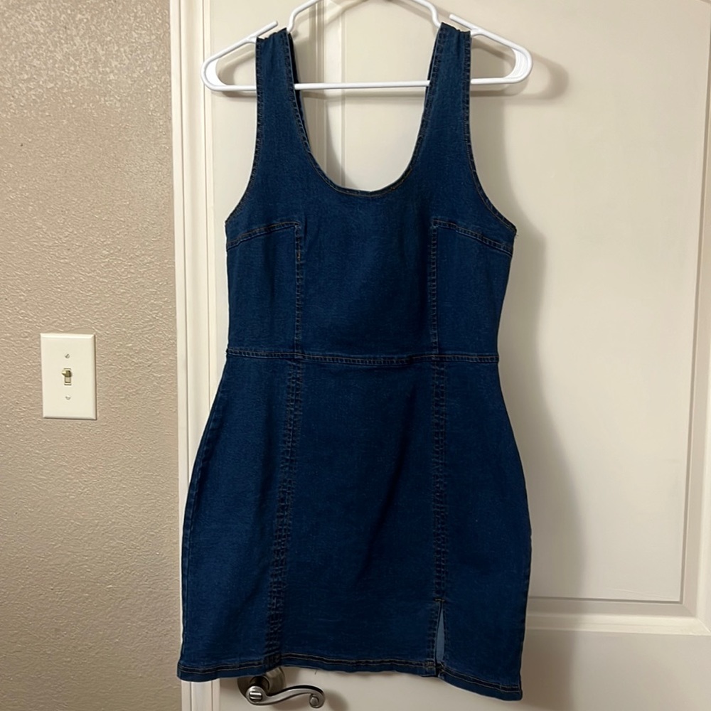 🔹 Mini Denim Dress 🔹 Size L